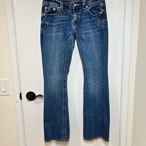 Miss Me Blue Flare Wide Leg Jeans